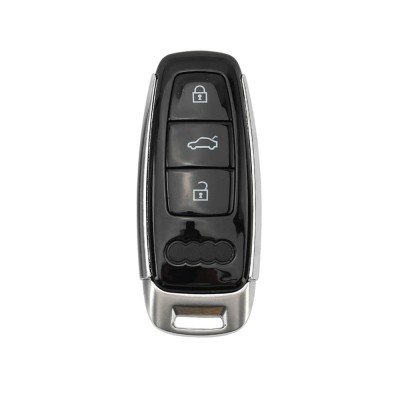 Carcasa Cheie Audi A6 C8 A7 A8 Q8 2017-2021, 3 Butoane, Smartkey, Negru Lucios AutoProtect KeyCars foto