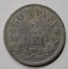 Moneda Argint 2 Lei 1875 Romania, Argint, Monede Romanesti