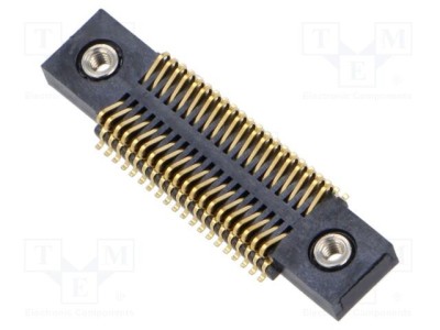 Conector PCB-PCB vertical SMT 40 pini 1mm SAMTEC FSI aurit tată soclu foto