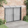 VidaXL Copertină de ușă, negru și transparent, 400x80 cm, policarbonat