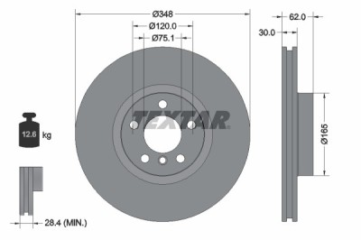 TEXTAR 92160905 PRO+ Disc frana foto