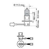 BEC PROIECTOR H3 12V WHITE VISION ULTRA (blister) PHILIPS 2871