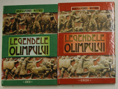 LEGENDELE OLIMPULUI , ZEII / EROII , VOLUMELE I - II de ALEXANDRU MITRU , 1996 *EDITIE CARTONATA foto