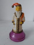 Mos Gerila / Mos Craciun romanesc RSR anii 70-80, decor sarbatori de iarna, plastic, 13 cm inaltime