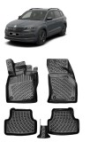 Cumpara ieftin Set covorase auto din cauciuc tip tavita SKODA Karoq 2017 - 2025