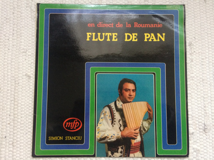 simion stanciu flute de pan en direct de la rumanie disc vinyl lp muzica nai VG+