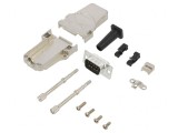 Conector D-Sub 9 PIN Tată Lipire Pe Cablu Gold Flash