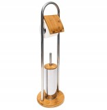 SUPORT DE TOALETE BAMBUS PENTRU H&Acirc;RTIE DE TOALETĂ ȘI PERIE 390228 BAMBOO