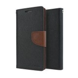 Husa Mercury Fancy Diary iPhone 6 Plus (5,5inch ) Negru / Brown Blis