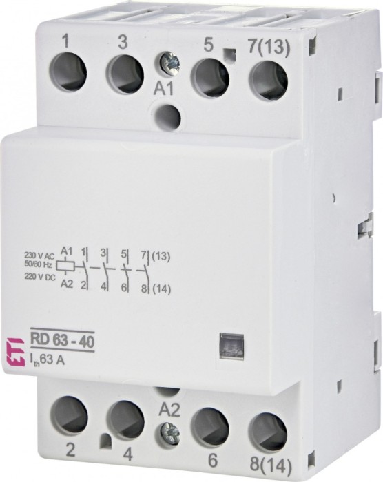 Contactor modular 63A 4ND RD63-40 230V Eti 002464026