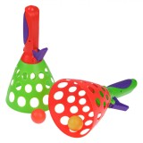 Jucărie &Icirc;ndem&acirc;nare Catch Ball, Set 2 Bucăți, Multicolor, Plastic