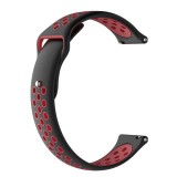 Curea silicon, compatibila Samsung Galaxy Watch3 40mm, telescoape Quick Release, Black Jam