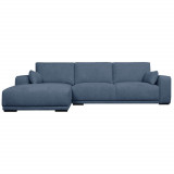 L-Shape Sofa California Blue Left