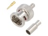 Conector BNC Tată 75 Ohm Aurit Amphenol, Montare Cablu, Frecvență 4GHz, Tip RF
