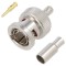 Conector BNC tată 75&Omega; aurit