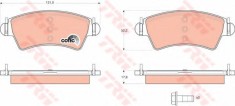 Set placute frana,frana disc PEUGEOT 206 Hatchback (2A/C) (1998 - 2016) TRW GDB1501