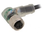 Cablu Conectare M12 Angulat 5m 24VAC 4A PUR