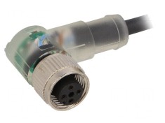 Cablu Conectare M12 Angulat 5m 24VAC 4A PUR foto