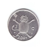Moneda Olanda 1 gulden 2001, stare foarte buna, curata, Europa, Nichel