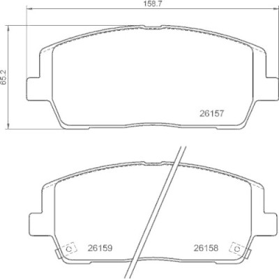 Placute frana Hyundai Santa Fe 4 (Tm Tma) 02.18-, Santa Fe 4 Box/Suv (Tm) 02.18-; Kia Sorento 3 (Um) 01.15-02.23, Fata, BREMBO foto