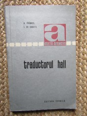 TRADUCTORUL HALL - D. FRANKEL, I. DE SABATA