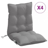 Cumpara ieftin Perne scaun cu spatar mic, 4 buc., gri, textil oxford