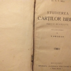 Studierea Cartilor Bibliei- H.T.Sell