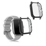 Set 2 Huse pentru Xiaomi Amazfit GTS 3 / Amazfit GTS 2 / Amazfit GTS 2e, kwmobile, Silicon, Negru, 53906.08