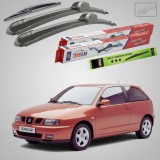 Cumpara ieftin Ștergătoare Seat Ibiza 6K1 1993-2002 | Set Față și Spate Flat &ndash; TeamCar&reg;