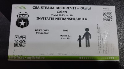 Invitatie CSA Steaua - Otelul Galati foto