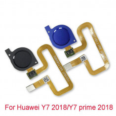 Home Buton + Senzor Amprenta Huawei Y7 Prime (2018) Negru