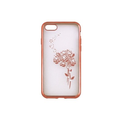 Husa SAMSUNG Galaxy A8 Plus 2018 - Beeyo Roses (Roz-Auriu) foto