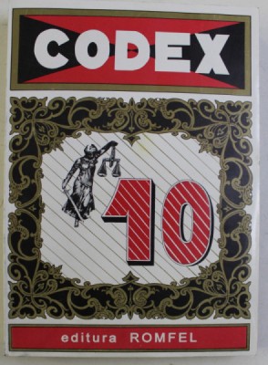 CODEX - CULEGERE DE LEGI VOL. X , 1994 foto