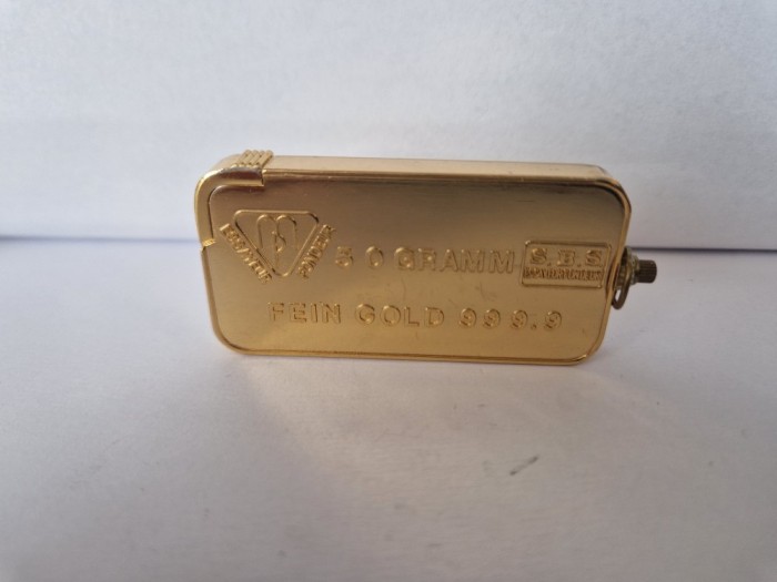 Bricheta Placata cu Aur Vintage - Nefunctionala