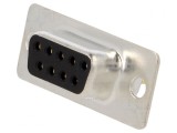 Conector D-Sub 9-Pin Soclu Mamă THT Aurit pentru PCB, MH CONNECTORS