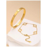 Cumpara ieftin Set Elegant de Bratari, Otel Inoxidabil cu Zirconiu, Brillenza - 226298