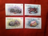 Serie Grenadine of St.Vincent 1985 Fauna Marina , 4 valori, Nestampilat