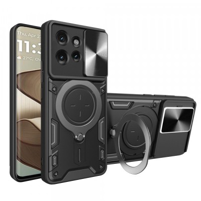 Husa pentru Motorola Edge 50, Techsuit, CamGuard Pro, Neagra foto