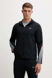 Under Armour geacă sport Velociti Storm culoarea negru, de tranziție, 6005900