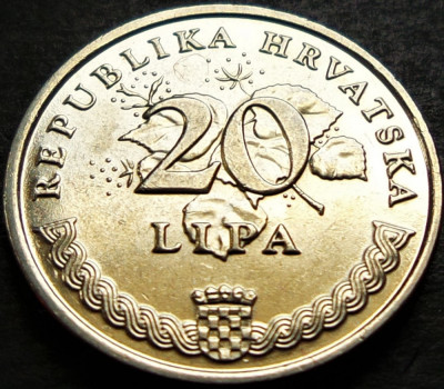 Moneda 20 LIPA - CROATIA, anul 2005 *cod 854 A = A.UNC foto