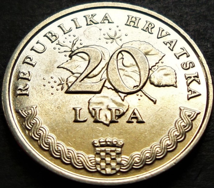 Moneda 20 LIPA - CROATIA, anul 2005 *cod 854 A = A.UNC