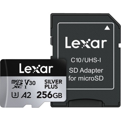 Lexar microSDXC Professional SILVER Plus UHS-I/U3/A2/4K R205/W150 (V30) 256GB foto