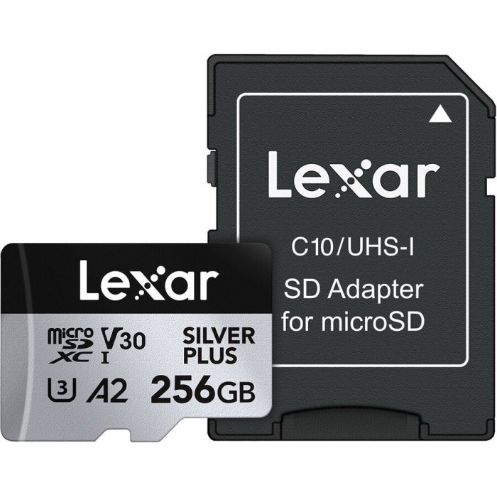 Lexar microSDXC Professional SILVER Plus UHS-I/U3/A2/4K R205/W150 (V30) 256GB