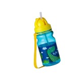 Sticla apa pentru copii, Dinozaur, Galben/Albastru, gradinita, Baieti, 350ml, ATU-087318, Oem