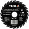 Disc circular raspel pentru lemn 115x5x22.2 mm tip 1 YATO