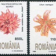 ROMANIA 1998 FLORA Serie 4 timbre LP.1466 MNH**