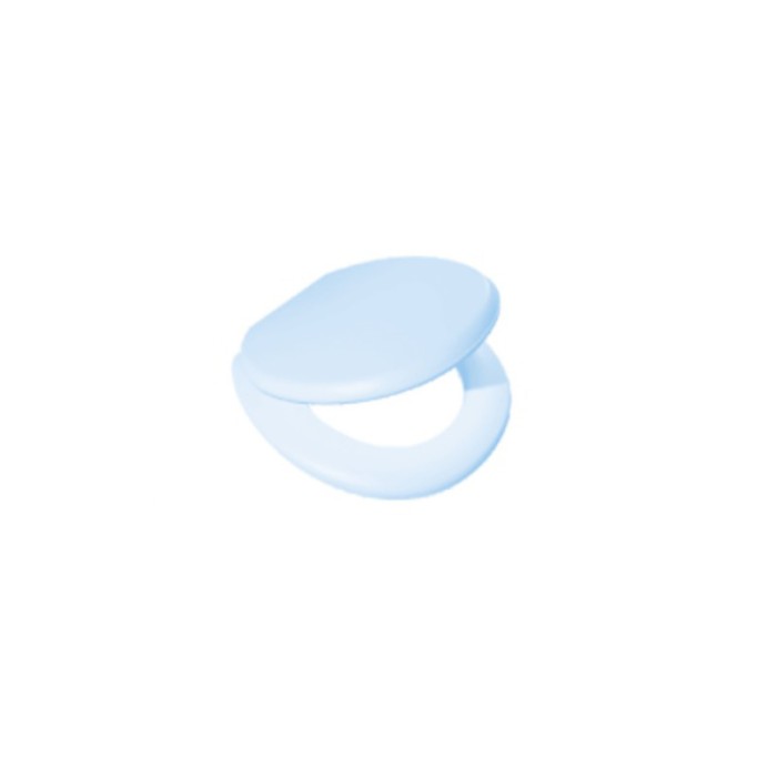 Capac pentru WC universal, cu burete, albastru, 400 x 370 mm