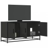 VidaXL Dulap TV negru, 100x35x50 cm lemn prelucrat și metal 848829
