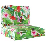 vidaXL Set de perne pentru palet Floral 2 pcs Jungla tropicală 3329068