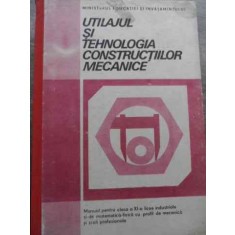 Utilajul Si Tehnologia Constructiilor Mecanice Manual Pentru - Vasile Marginean, Dumitru Teodorescu ,521457